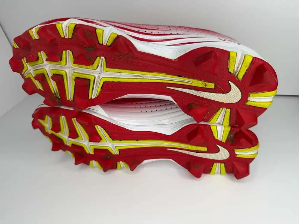Nike Vapor Keystone 2 Low Red White Baseball Softball Cleats Size 13 684698-610